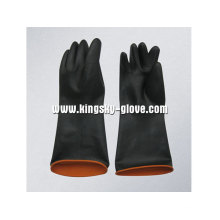 Leichter doppelter Farben-industrieller Latex-Handschuh-5605